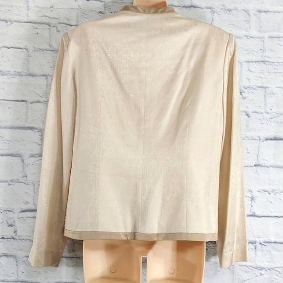 Adrianna Papell Silk Jacket w Beading Sz 12 - Picture 5 of 6